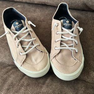 Pink Sperry sneakers